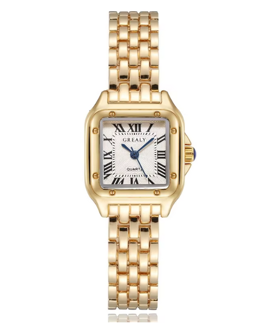 Luxury Square Simple Rhinestone Wristwatch