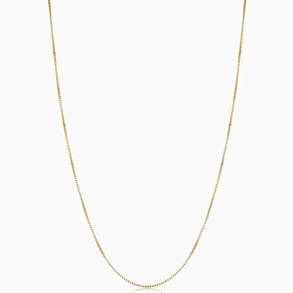 Gold Bodega Box Necklace