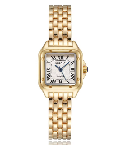 Luxury Square Simple Rhinestone Wristwatch
