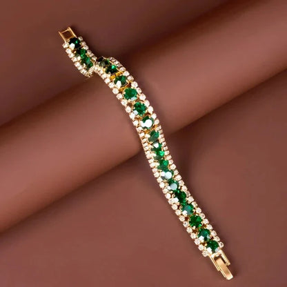 Golden Emerald Bracelet