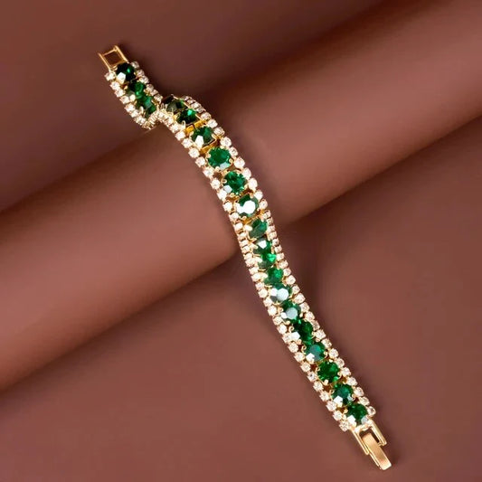 Golden Emerald Bracelet