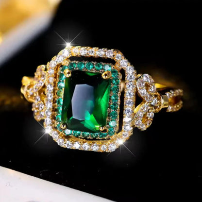 Elowira Starwynne Emerald Ring