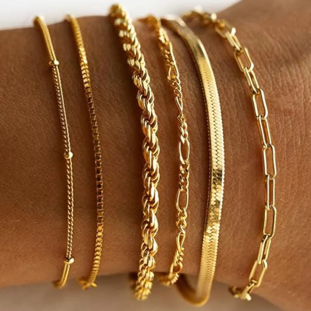 Isabella Classic Gold Bracelet Set