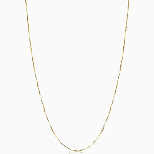 Gold Bodega Box Necklace